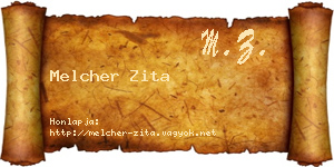 Melcher Zita névjegykártya